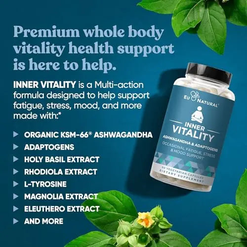 Eu Natural Vitality Cortisol Manager – Fight Fatigue, Feel Calm & Balanced – Healthy Cortisol Eu Natural Au supplements