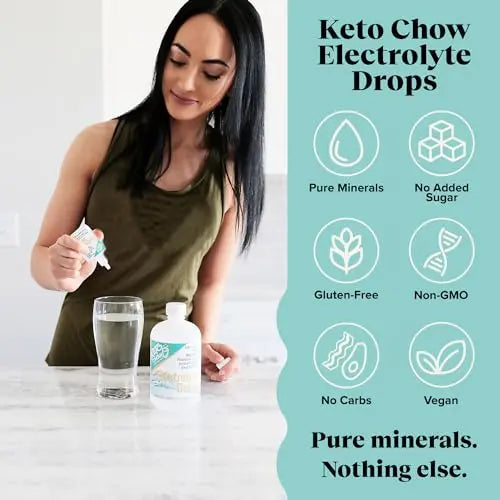 Keto Chow - Electrolyte Hydration Drops - Keto Diets & Intermittent Fasting - Immune Support Keto Chow Au supplements