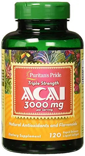 Puritan's Pride Triple Strength Acai 3000 MG, 120 Count Puritan's Pride Au supplements