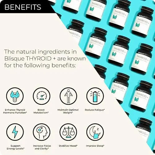 Blisque – Thyroid Support Supplement Complex for Healthy Metabolism and Increased Energy Blisque Au supplements