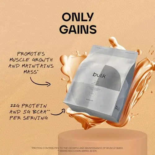 Bulk Pure Whey Protein Powder Shake, Salted Caramel, 500 g, Packaging May Vary Bulk Au supplements