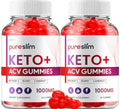 (2 Pack) Pure Slim Keto ACV Gummies - Advanced Formula PureSlim Keto Plus ACV Gummies Indelo Au supplements