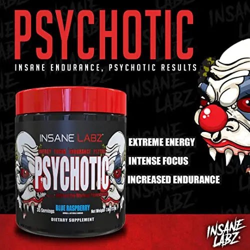 Insane Labz Psychotic, High Stimulant Pre Workout Powder, Extreme Lasting Energy Insane Labz Au supplements