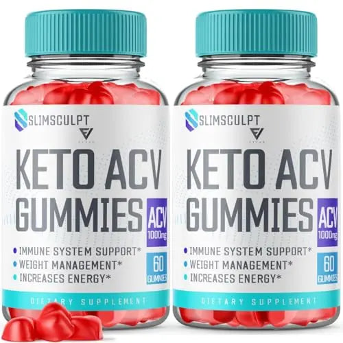 (2 Pack) Slimsculpt Keto ACV Gummies, Slim Sculpt Keto Gummies Drops Advanced Apple Kohzie Au supplements