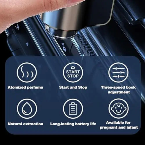 VEAREAR Smart Car Air Freshener Diffuser, Car Essential Oil Diffuser with 3 Adjustable Intensity Modes VEAREAR Au supplements