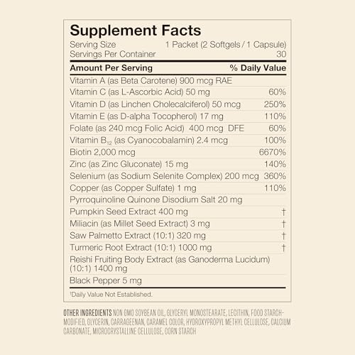 VEGAMOUR GRO+ Advanced Hair Growth Vitamin Supplements - Boosts Hair Growth & Density - 30 Pill Packs/Box VEGAMOUR Au supplements