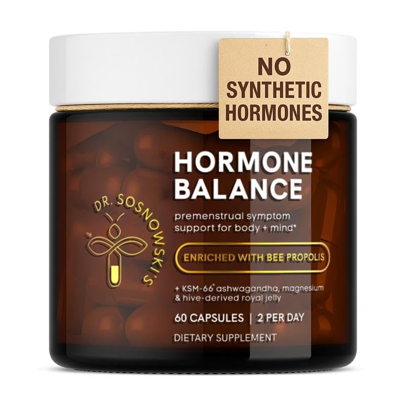 Dr Sosnowski's Hormone Balance | Multivitamin for Women to Support Hormonal Regulation, Energy, Mental Clarity & Skin | Bee Propolis, Ashwagandha, Dong Quai, Magnesium, B6 Vitamins | 60 Capsules Dr Sosnowski's Au supplements