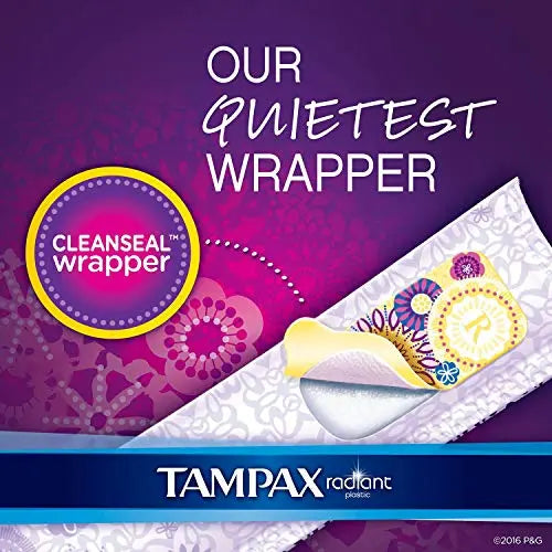 Tampax 29936 Radiant Tampons Regular Super, 84 Count (Pack of 1) Tampax Au supplements