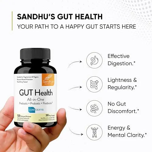 Sandhu's Gut Health - Prebiotic, Probiotic, Postbiotic & L-Glutamine – Digestive Health Sandhu's Au supplements