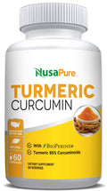 NusaPure Turmeric Curcumin 600 mg 60 Capsules Turmeric 95% Curcuminoids Dietary Supplement NusaPure Au supplements