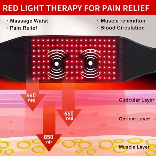 TUOYR Cordless Red Light Therapy Belt for Back Pain Relief with 10000mAH Power Bank TUOYR Au supplements