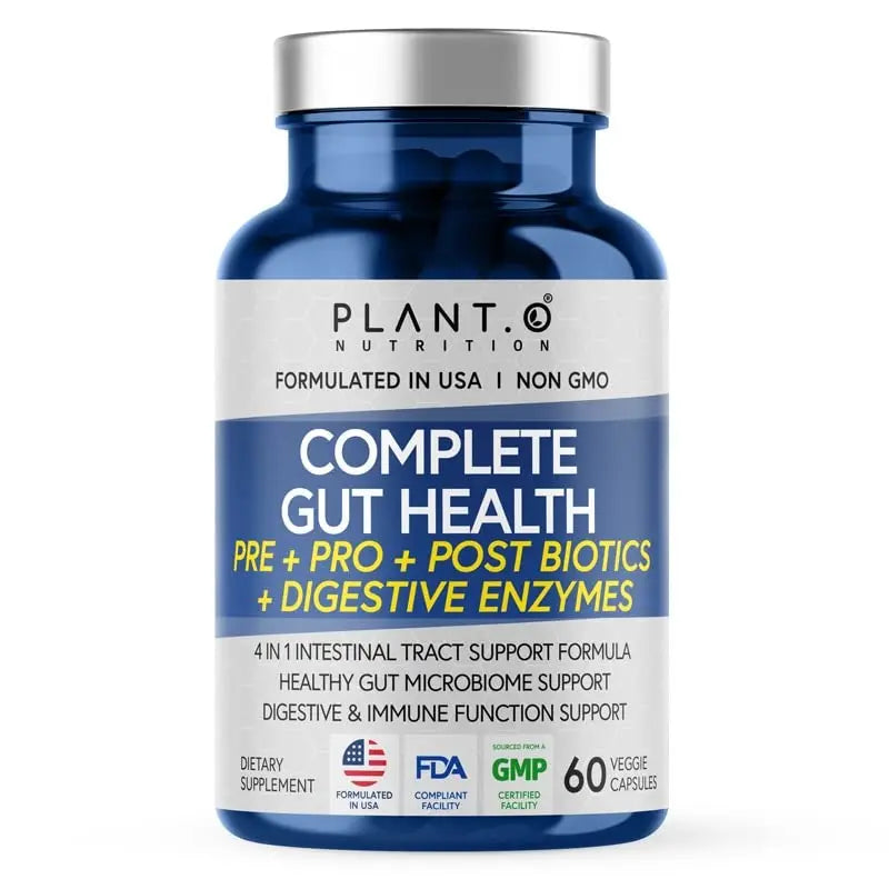 4-in-1 Prebiotic Probiotic & Postbiotic for Women & Men, Complete Gut & Digestive Support PLANT.O NUTRITION Au supplements