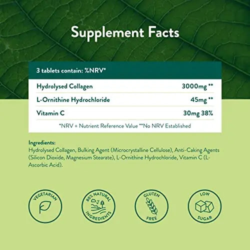 Holland & Barrett Bovine Collagen Tablet 3000mg 90 Tablets Holland & Barrett Au supplements