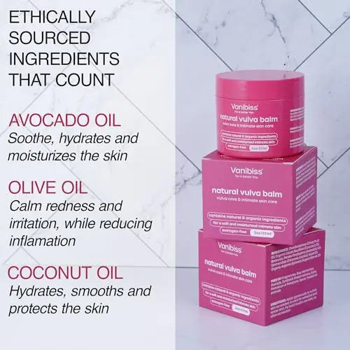 Vanibiss Natural Vulva Balm - Vulva Cream & Tender Skin Care -Topical Vulvar Moisturizer Vanibiss Au supplements