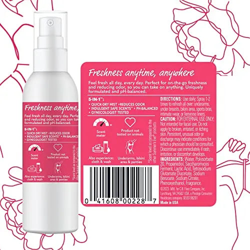 Summer's Eve Refresher Mist, Feminine Spray Reduces Odor, Blissful Escape, Body Spray for Women Summer's Eve Au supplements