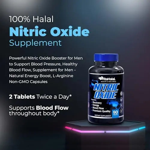 VitaHalal Nitric Oxide Supplement - Powerful Nitric Oxide Booster for Men to Support Blood VitaHalal Au supplements
