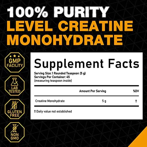 Rep N Roll Micronized Creatine Powder, 45 Serv., Creatine Monohydrate 5000 MG Rep N Roll Au supplements