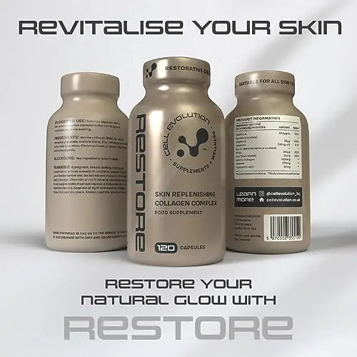 Cell Evolution Restore, Restorative Pure Marine Collagen 1600mg Capsules, Marine Collagen CELL EVOLUTION Au supplements