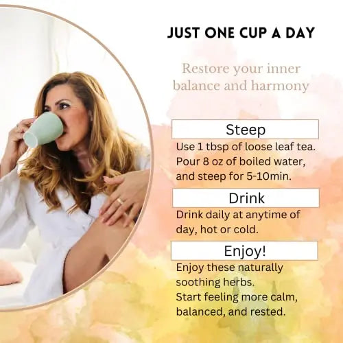 Menopause Tea for Cooling, Hormonal Balance, Relief from Hot Flashes, Night Sweats PCOS Herbal Tea Au supplements