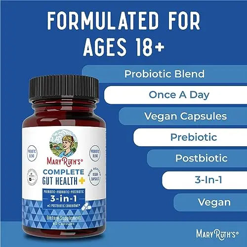 MaryRuth's 3-in-1 Probiotics for Complete Gut Health | Gut Health Supplement for Women MaryRuth Organics Au supplements