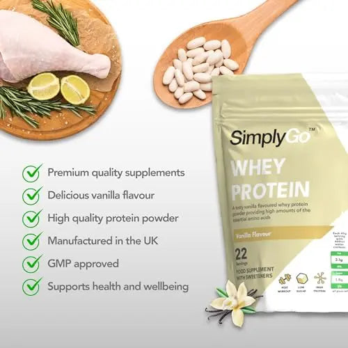 SimplyGo Whey Protein Powder | 900g | Simply Add 30g to Water, Juice or Shakes Simply Supplements Au supplements