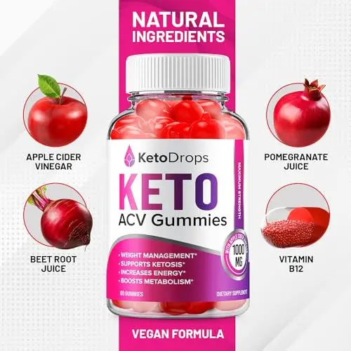 Keto Drops ACV Gummies - Advanced Formula Drops Keto Plus ACV Gummies Apple Indelo Au supplements