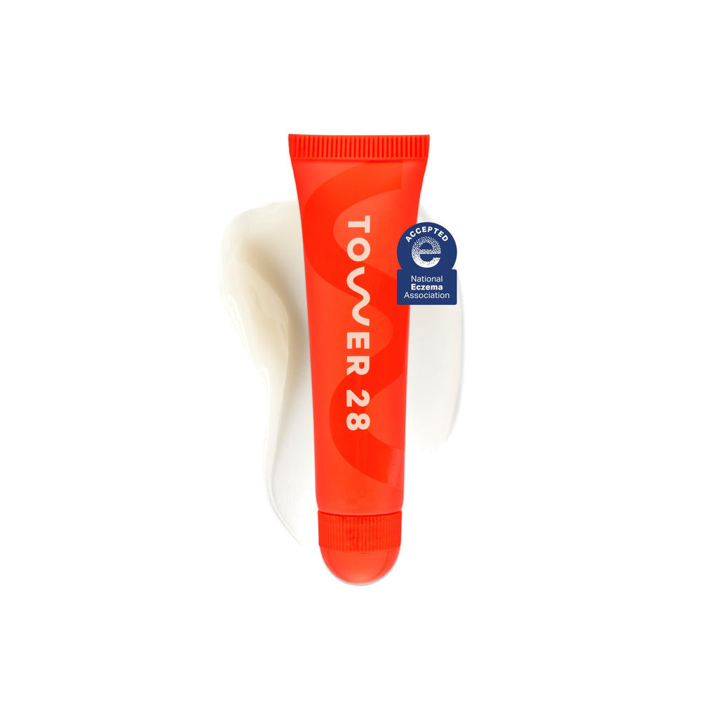 Tower 28 LipSoftie Tinted Lip Balm Treatment - Hydrating Glossy Balm + Overnight Lip Mask