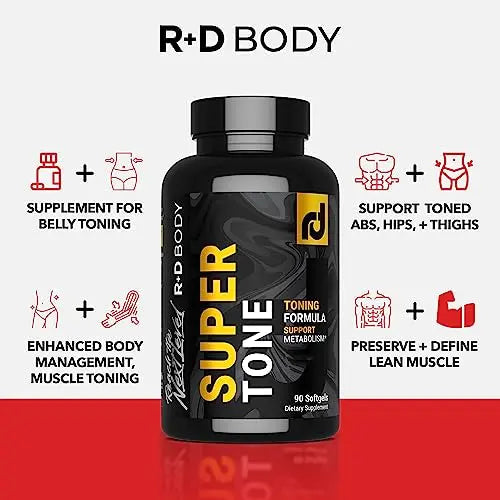 R+D Body Super Tone - Extreme CLA Supplement for Muscle Preservation, Enhanced Body R+D Body Au supplements