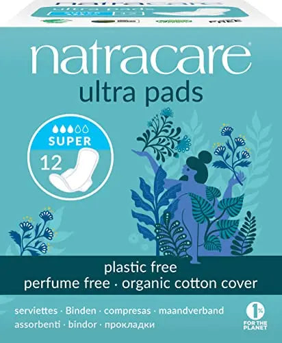 Natracare Pads Ultra Super Wings, 12 ct NATRACARE Au supplements
