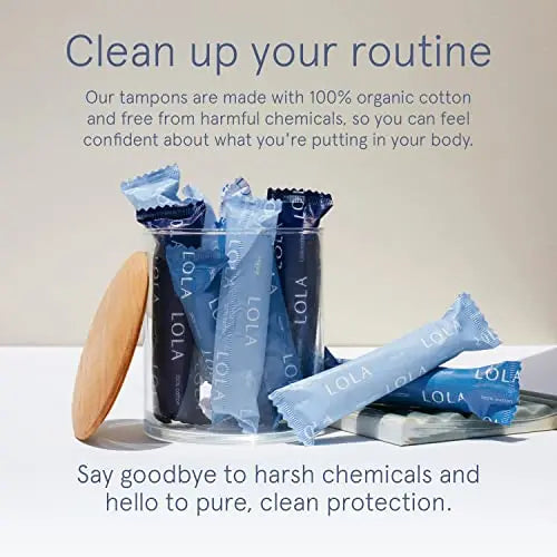 LOLA Organic Cotton Tampons, 60 Count - Tampons Regular, Period Feminine Hygiene Products LOLA Au supplements