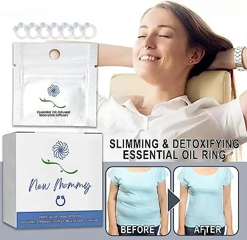 14Pcs Superslim S_limming & Detoxifying Essential Oil Ring, Firming Essential Oil Ring Heath Secret Au supplements