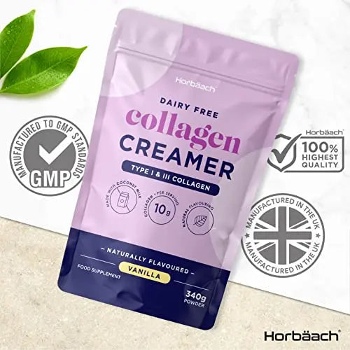 Collagen Creamer for Coffee | Vanilla Flavour | Type 1 & 3 Collagen Peptides Horbäach Au supplements