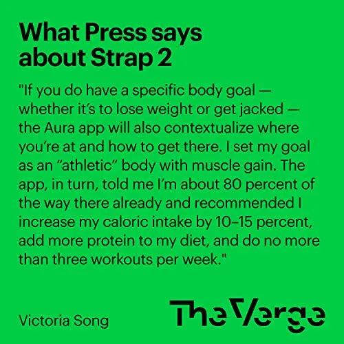 AURA Strap 2 Compatible w Apple Watch – for Body Fat, BMI & Weight Loss - Body Composion AURA Strap Au supplements