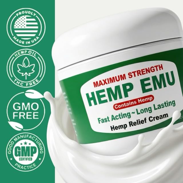 Hemp Emu Hemp Cream – 4oz Cream Hemp Emu Au supplements