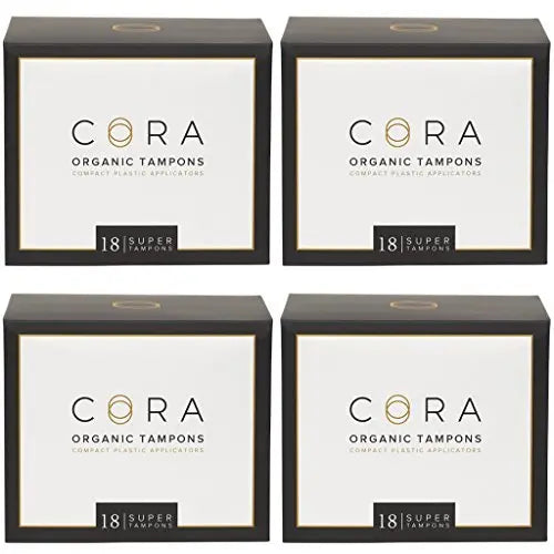 Cora Organic Applicator Tampons | Super Absorbency | 100% Organic Cotton, Unscented, BPA-Free Cora Au supplements