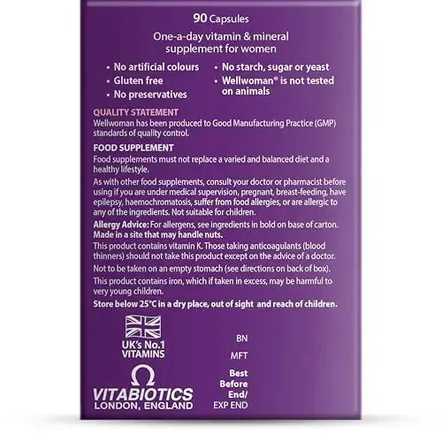 WELLWOMAN ORIGINAL CAPS Wellwoman Au supplements