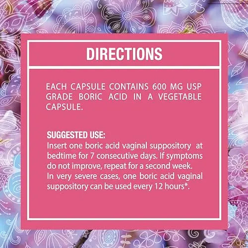 NewVue Boric Acid Vaginal Suppositories - 100% Pure Made in USA - Intimate Health Support (30 Count) NewVue Au supplements