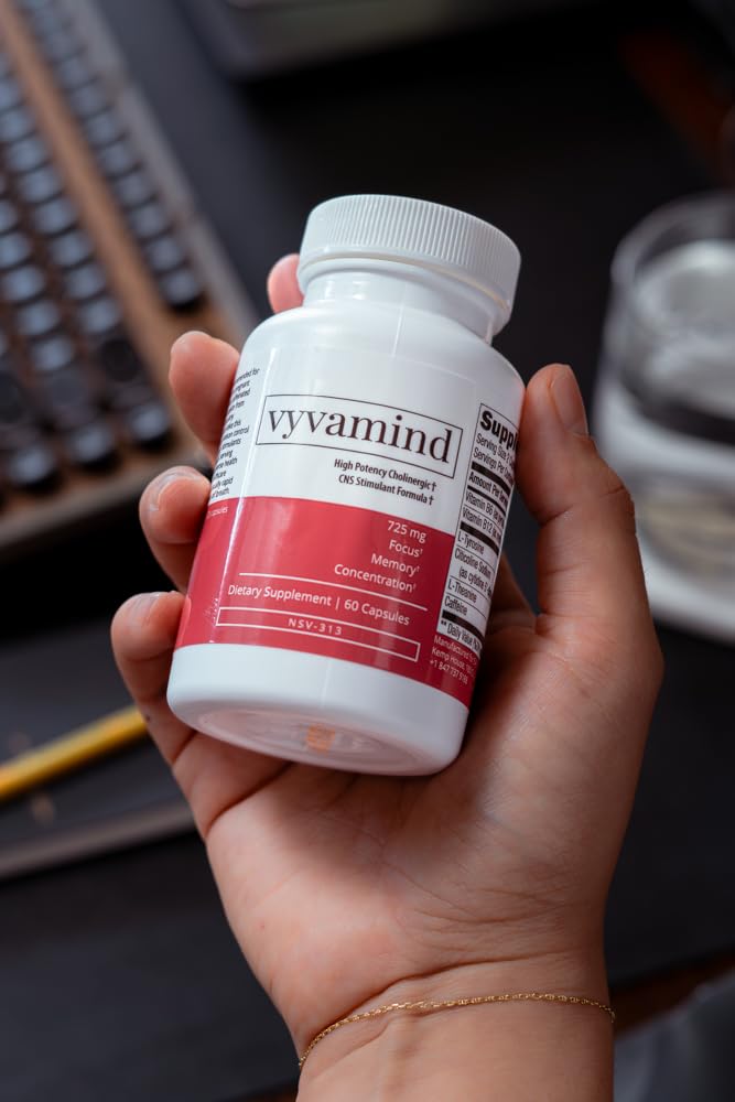 vyvamind Neurostimulant + Focus Aid Nootropic for Enhanced Concentration & Mental Clarity, Brain Support with Caffeine L-Theanine, Fast-Acting Cognitive Boost, 60 Capsules vyvamind Neurostimulant + Focus Aid Au supplements