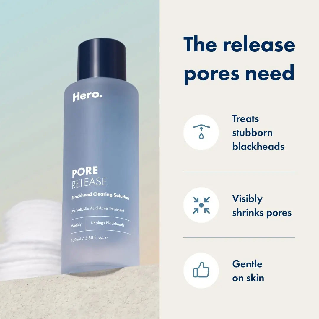 Hero Cosmetics Pore Release Blackhead Clearing Solution - Exfoliating Toner Featuring BHA HERO COSMETICS Au supplements