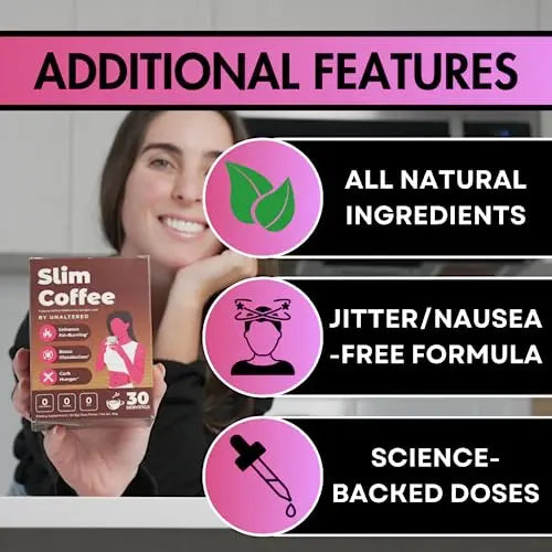 UNALTERED Slim Coffee - Coffee Additive (Not a Replacement) - Keto Diet Friendly - Features Forskolin UNALTERED Au supplements