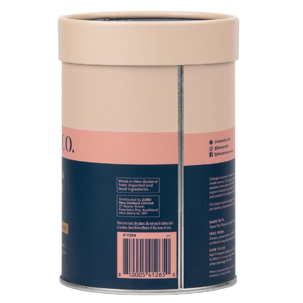 Dose & Co Collagen Creamer in Caramel Flavour - 340g Powder Supplement DOSE & CO Au supplements