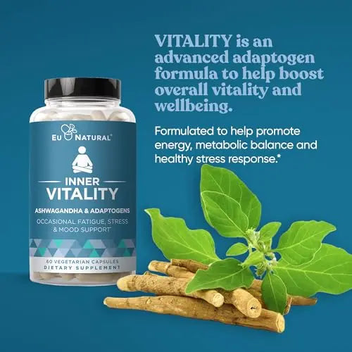 Eu Natural Vitality Cortisol Manager – Fight Fatigue, Feel Calm & Balanced – Healthy Cortisol Eu Natural Au supplements