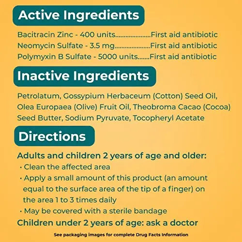Neosporin Original Antibiotic Ointment, 24-Hour Infection Prevention , 1 oz Neosporin Au supplements