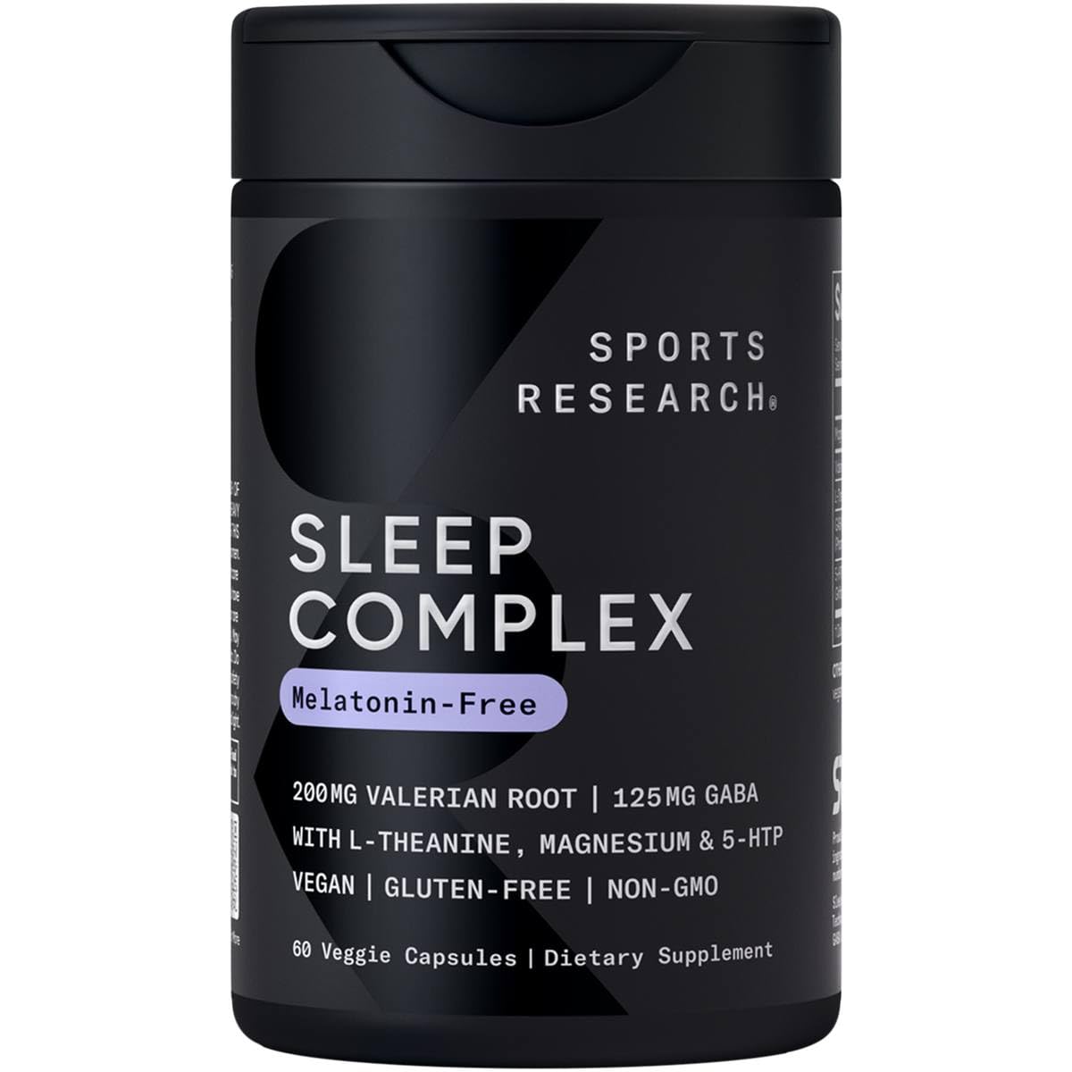 Sports Research® Sleep Complex- Melatonin-Free Vegan Capsules - with Valerian Root, GABA, L-Theanine, Magnesium & 5-HTP - 30 Servings Sports Research Au supplements