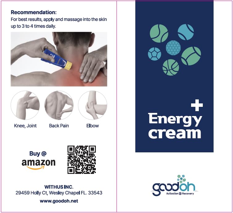 GOODOH Muscle & Joint Relief Cream with MSM (Dimethyl Sulfone), Glucosamine & Chondroitin – Fast Absorbing Cream for Muscle Pain, Joint Stiffness & Recovery – 3.38 oz GOODOH Au supplements