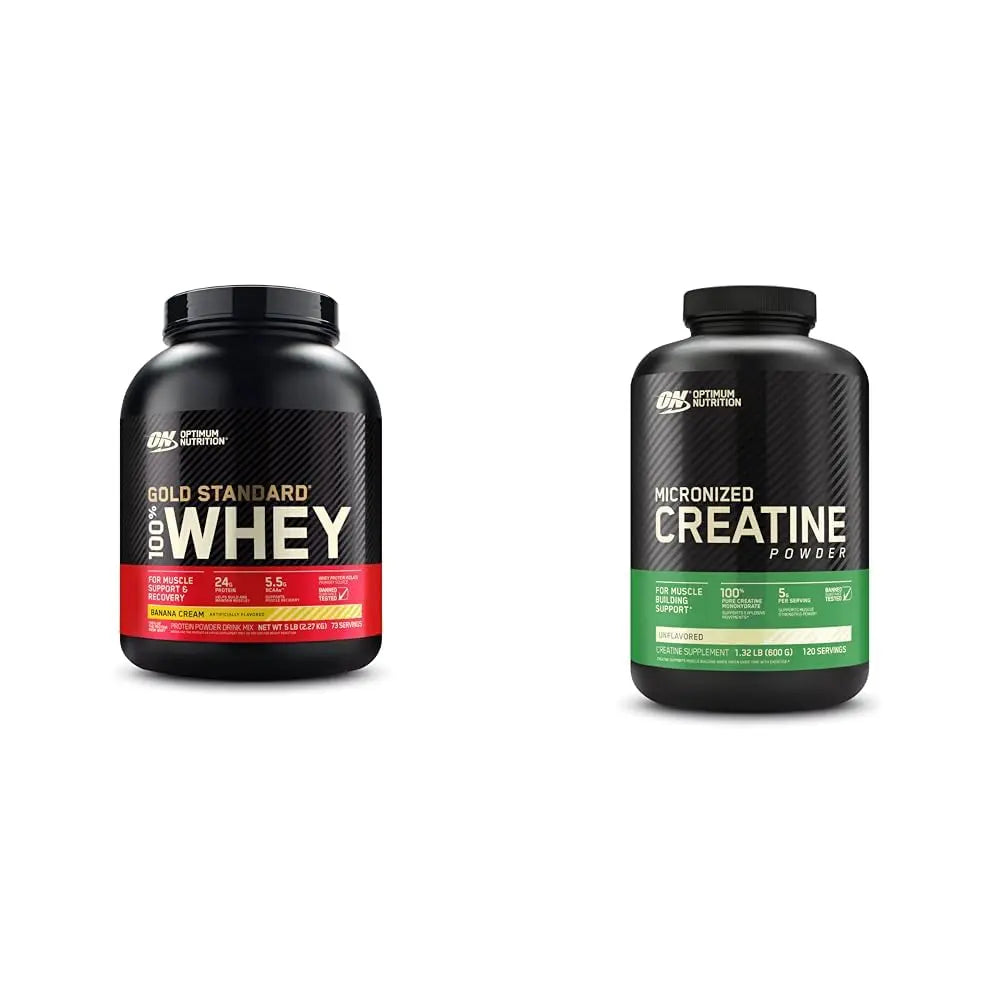Optimum Nutrition Gold Standard 100% Whey Protein Powder, Banana Cream, 5 Pound Optimum Nutrition Au supplements