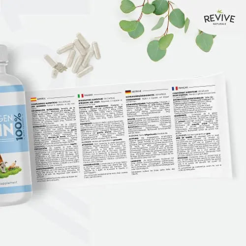 Multi Collagen Protein Capsules - Types I, II, III, V & X - Hydrolysed Grass Fed Bovine, Wild Caught Marine Revive Naturals Au supplements