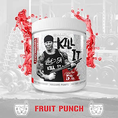 5% Nutrition Rich Piana Kill It Pre Workout Powder w/Creatine, Jitter-Free Caffeine 5% Nutrition Au supplements