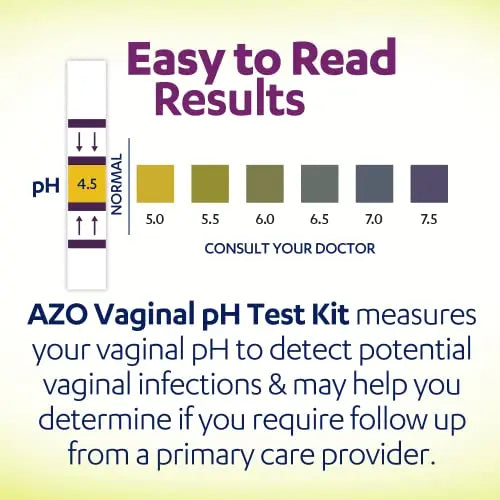 AZO Vaginal pH Test Kit, Clinically-Tested Vaginal Infection Test Kit, Fast & Accurate Results AZO Au supplements