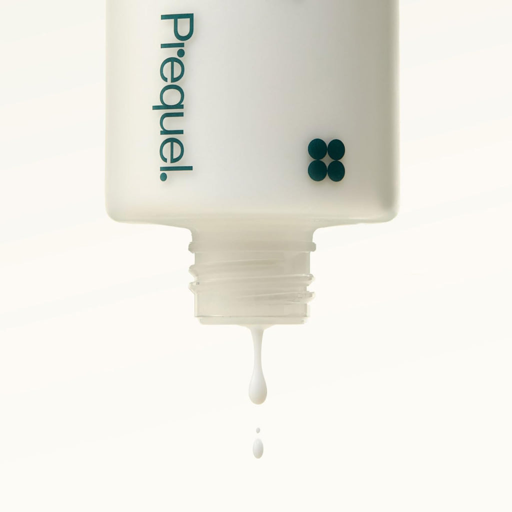 Prequel Skin Half and Half Fluid Moisturizer Face Cream. Lightweight Ceramide Peptide Lotion for All Skin Types